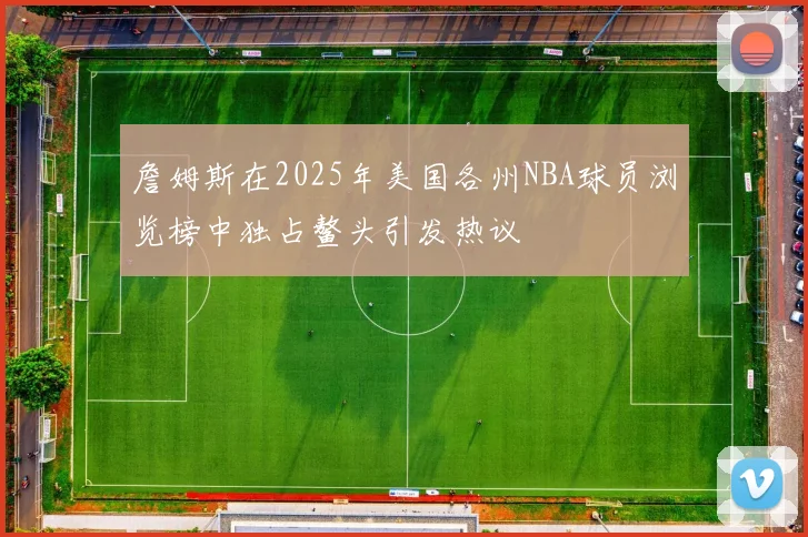 詹姆斯在2025年美国各州NBA球员浏览榜中独占鳌头引发热议